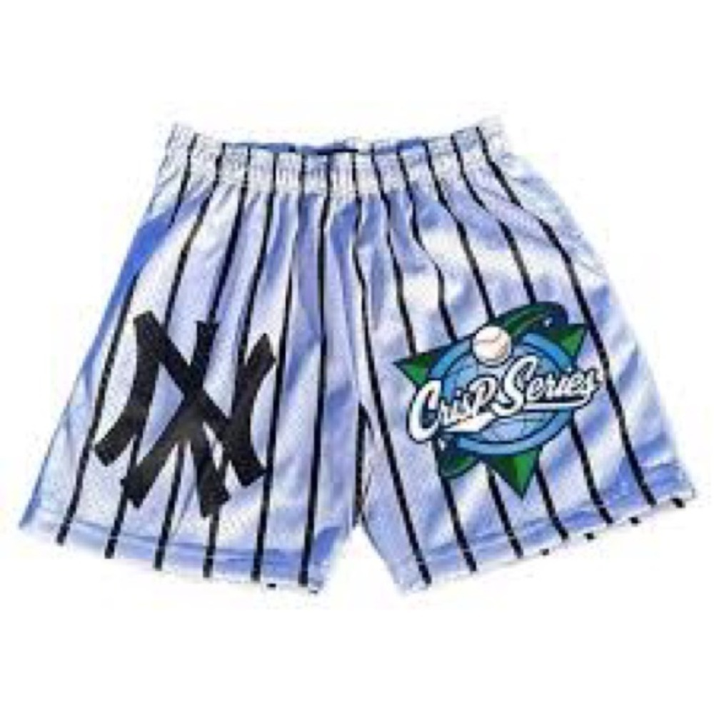 Crisp Series Men’s Black Pinstripe NY Baseball/Athletic Shorts| NEW/NIB!!⚾️🖤🏟️